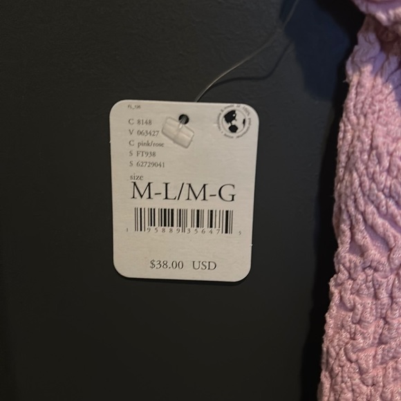 FREE PEOPLE LOVE LETTER 💌 CAMI IN PINK 💖LEMON 🍋 SZ M/LG - Picture 3 of 8